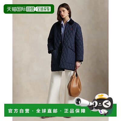 自营欧洲直邮Ralph Lauren拉夫劳伦 女士海军蓝色聚酯纤维绗缝外