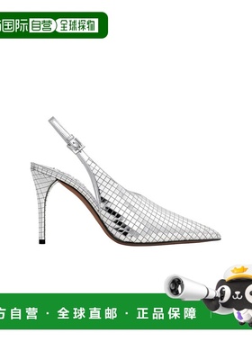 1h可退 香港直邮alaia 女士 露跟浅口鞋 AA3E053CK293 metal金属