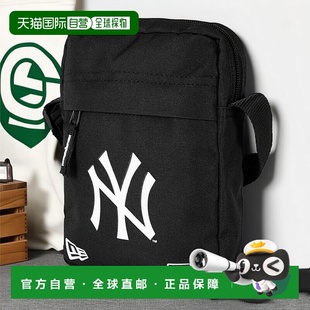 自营欧洲直邮NEW ERA SIDE BAG系列 男女通用黑色帆布斜挎包新款
