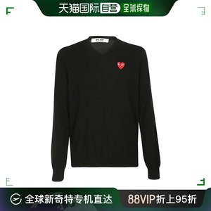 香港直邮Comme Des Garcons Play 男士心形刺绣毛衣