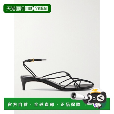 1h可退 KHAITE 女士 Loulou 皮质凉鞋 F3091942 black黑色 舒适时