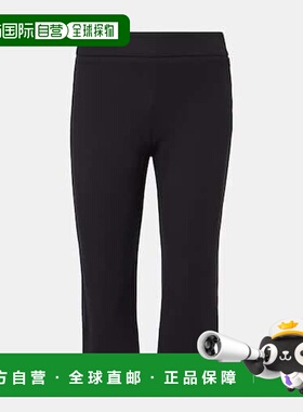 香港直邮Staud 女士 Leone 高腰七分裤 black黑色 舒适时尚休闲裤