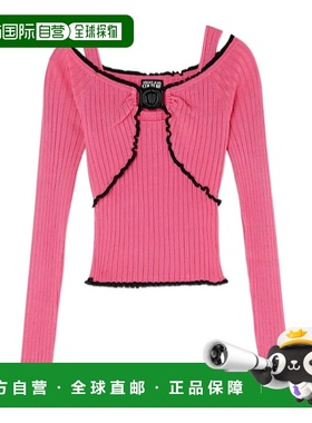 香港直邮Versace 长袖露肩领针织衫 E76HAFM16ECMH36