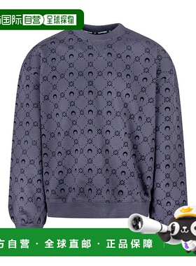 香港直邮Marine Serre 男士 Moonogram 植絨羊毛休閒運動衫 UST02