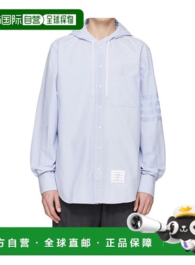 1h可退 香港直邮Thom Browne 连帽直筒长袖衬衫 MWL419A06496