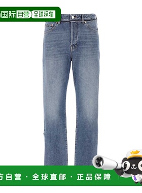 【99新未使用】香港直邮Valentino 牛仔裤徽标直筒裤 2V3DE03T93B