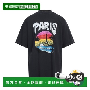 香港直邮Balenciaga 巴黎世家 男士 T恤 black黑色 舒适时尚