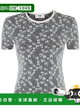 香港直邮Fendi 提花 T 恤 FZXD24ATPW