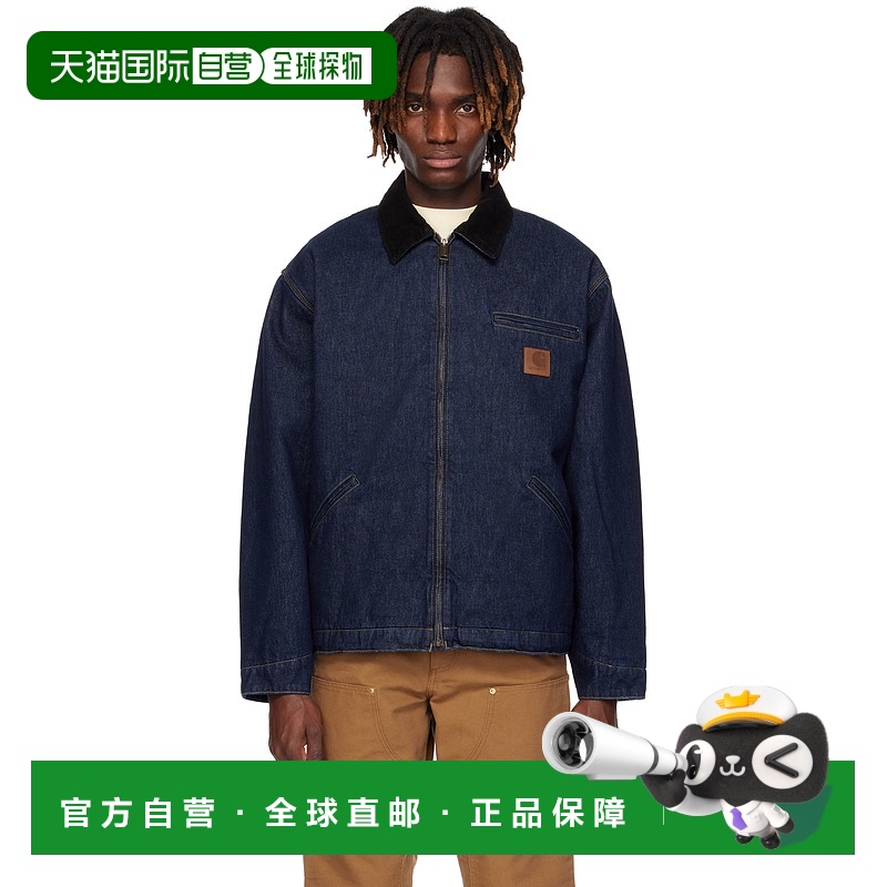 1小时内可退 香港直邮Carhartt 卡哈特 男士 蓝色 OG Detroit 牛