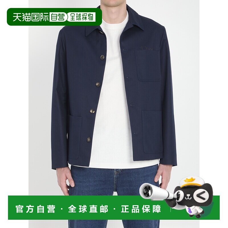 香港直邮dior 迪奥 桀傲 男士 DIOR 工装刺绣夹克 683C208A309854