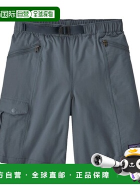 欧洲直邮PATAGONIA OUTDOOR EVERYDAY儿童灰色再生尼龙多机能短裤