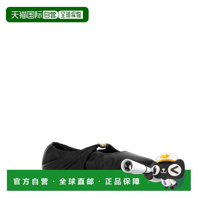 香港直邮LOEWE 罗意威 女士 PEBBLE 黑色纳巴革平底鞋 L815466X46,女鞋,时尚休闲鞋,淘宝优惠券,粉丝福利购,淘宝优惠卷