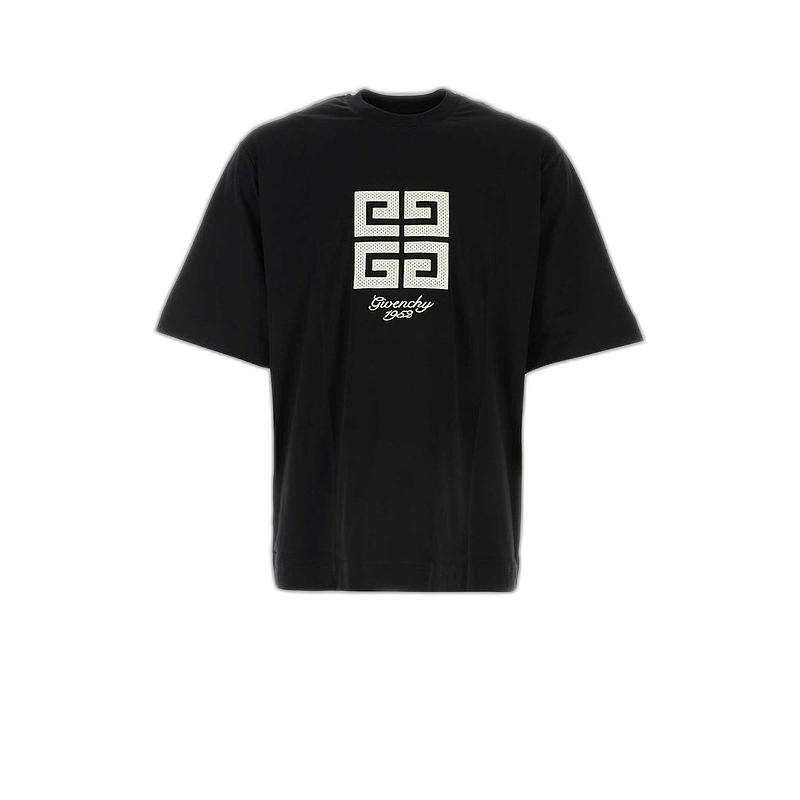 香港直郵Givenchy 紀(jì)梵希 男士 4G 刺繡圓領(lǐng) T 恤 BM712H3YMV短袖