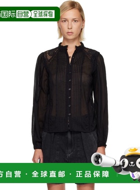 1h可退 香港直邮ISABEL MARANT 女士 黑色 Grecie 上装 HT0678FAC
