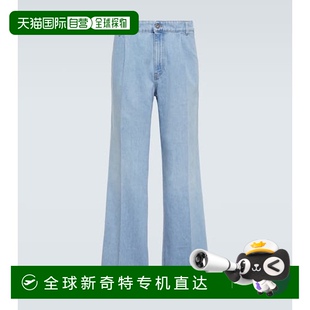低腰阔腿牛仔裤 缪缪 男士 舒 blue蓝色 香港直邮Miu 1h可退 Miu