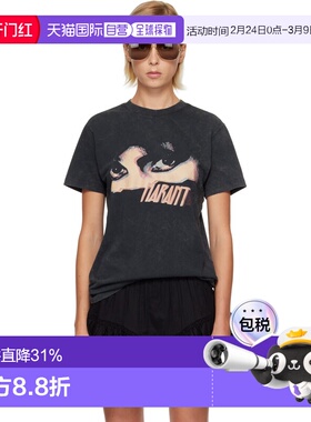 1h可退 香港直邮ISABEL MARANT 女士 黑色 Zoeline T 恤 TS0147FA
