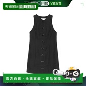 F9224 1h可退 black黑 女士 黑色纽扣连衣裙 香港直邮GANNI 甘尼
