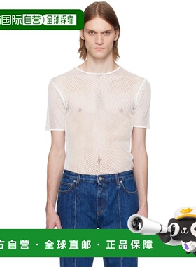 1h可退 香港直邮Bally 巴利 男士 白色 T恤 MJE08TCO425 white白
