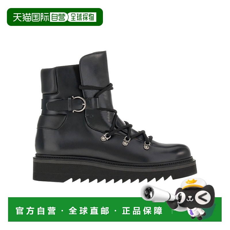 香港直邮Salvatore Ferragamo 男鞋系带登山靴 021157