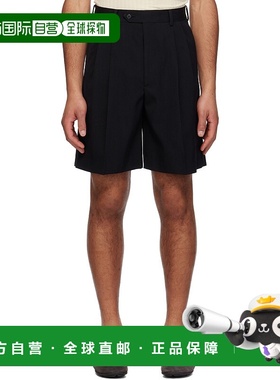 香港直邮AURALEE 男士 黑色 Light Wool Max Gabardine 短裤 A25S