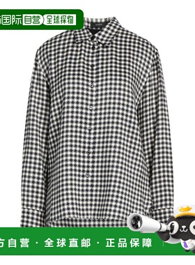 1h可退 香港直邮JOSEPH 约瑟夫 女士 格纹衬衫 black黑色 舒适时