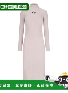 香港直邮Diesel 迪赛 女士 Disel M-Zary-B 徽标牌连衣裙 A141860