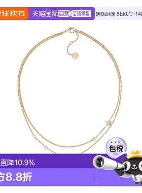 1h可退 自营欧洲直邮DIOR迪奥女士项链双链条 迪丽热巴同款