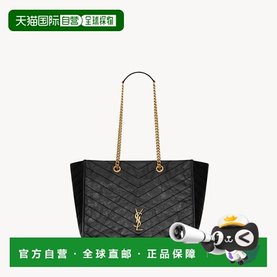 自营欧洲直邮YSL圣罗兰 Niki Shopping女士复古皮革购物单肩包