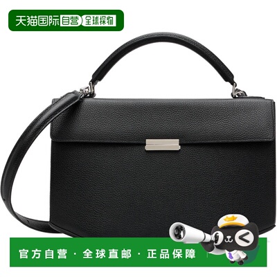 香港直邮toteme 女士 黑色 Clip Grained-Leather 手提包 262WAL0