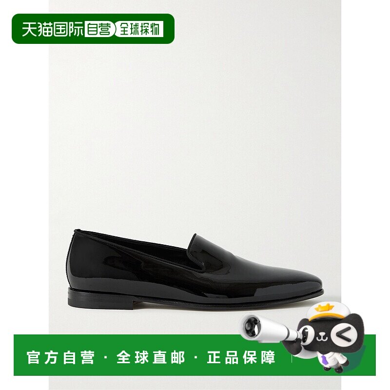MANOLO BLAHNIK 莫罗 伯拉尼克 男士 Mario 罗缎边漆皮乐单鞋