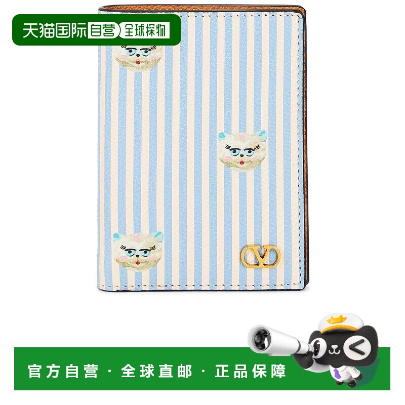 香港直邮valentino 华伦天奴 男士 Cat 条纹钱包 8Y2P0AP1AXU