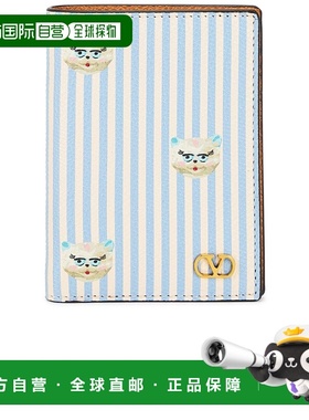 香港直邮valentino 华伦天奴 男士 Cat 条纹钱包 8Y2P0AP1AXU