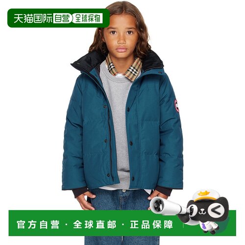 香港直邮Canada Goose 加拿大鹅 女童 蓝色 Snowy【付后1h可退】
