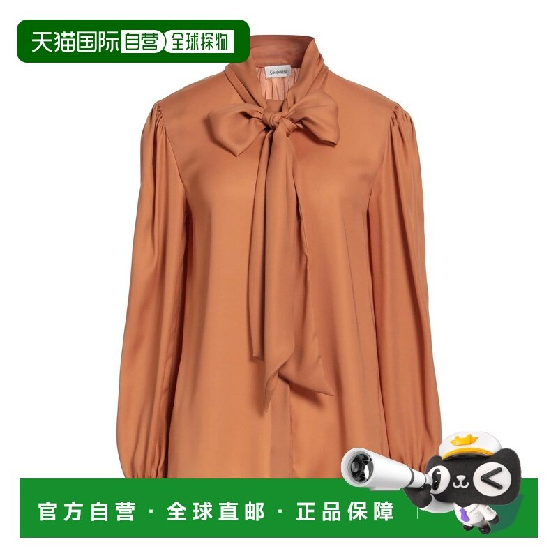 1h可退 香港直邮Saint Laurent 圣罗兰 女士 Blouses 真丝衬衫,女装/女士精品,衬衫,淘宝优惠券,粉丝福利购,淘宝优惠卷