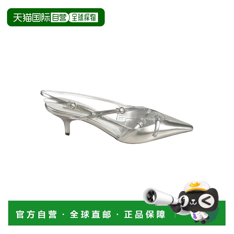1h可退 香港直邮Miu Miu 缪缪 女士 鞋跟银色高跟鞋 5I013EH4FF01