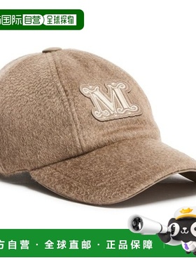 自营欧洲直邮MAXMARA麦丝玛拉 Durante女士棕色羊绒M字母六片式棒