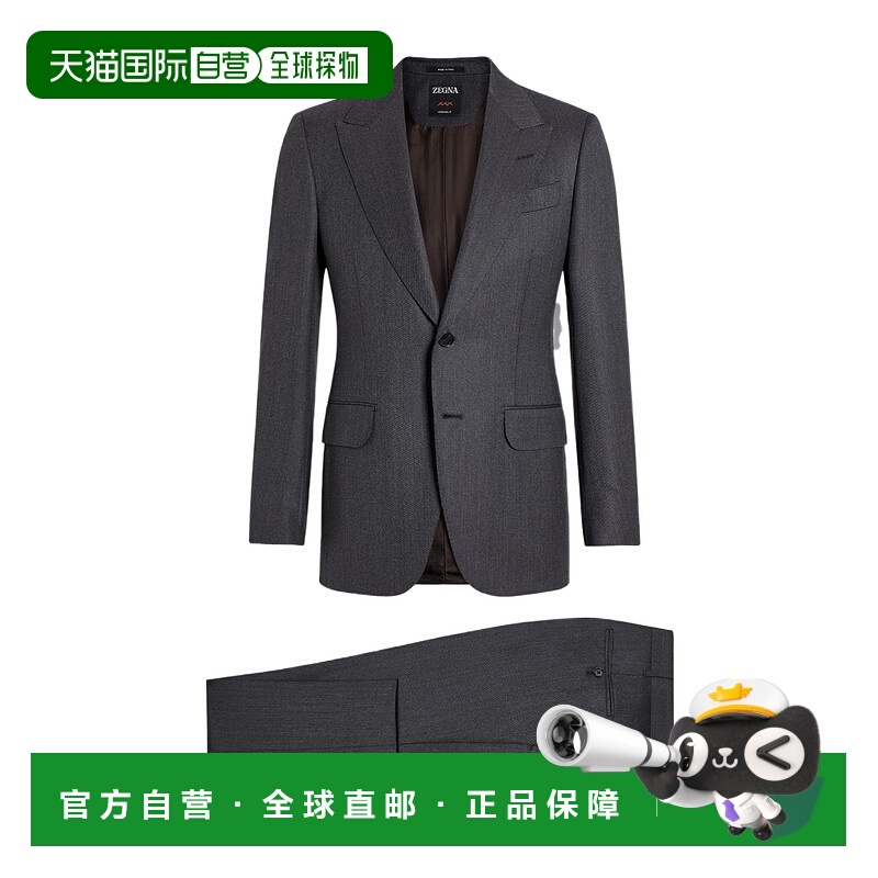 香港直邮Zegna 羊毛西装套装 杰尼亚外套西裤237506A221L