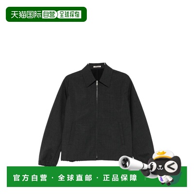 1h可退 香港直邮AURALEE 男士 尼龙拉链夹克 A26SB02WBTOPCHARCOA