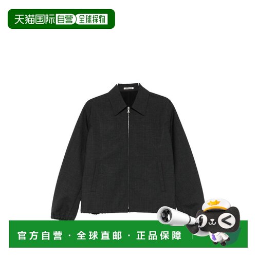 1h可退 香港直邮AURALEE 男士 尼龙拉链夹克 A26SB02WBTOPCHARCOA