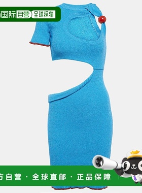 1h可退 香港直邮Jacquemus 女士 La Brilho 长袍迷你连衣裙包臀裙