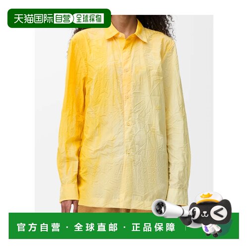 香港直邮LOEWE 女士衬衫 S540Y05XCX8100 CO 黄色【付后1h可退】