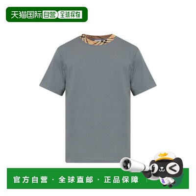1h可退 香港直邮BURBERRY 男士T恤 8125512C5133FORECASTGREY SS2