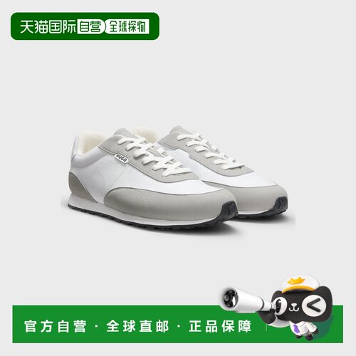 自营欧洲直邮HUGO BOSS雨果 男士EVA橡胶底系带运动鞋