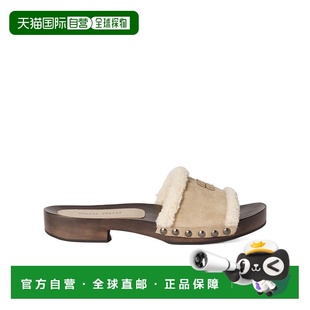 5Z505EZ0GFZF30 露趾平底凉鞋 香港直邮Miu Miu