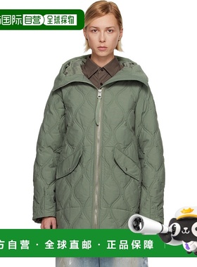 1h可退 香港直邮Canada Goose 加拿大鹅 女士 绿色 Alessia 羽绒