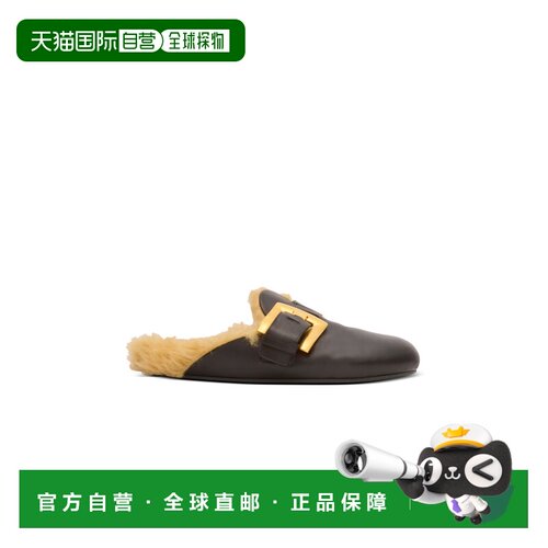 香港直邮Balmain Anthem 带扣穆勒鞋 FN1UR139LVIT女鞋拖鞋