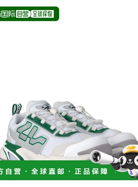 自营欧洲直邮LV路易威登 Runner Tatic男士绿色皮革logo标识运动