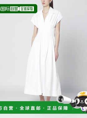 1h可退 香港直邮Simkhai 女士 Farlow 白色中长连衣裙 1261229CFC