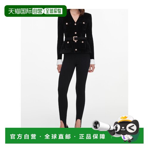 香港直邮SELF-PORTRAIT 女士夹克 AW26099TAB AW2026 黑色 雪尼尔