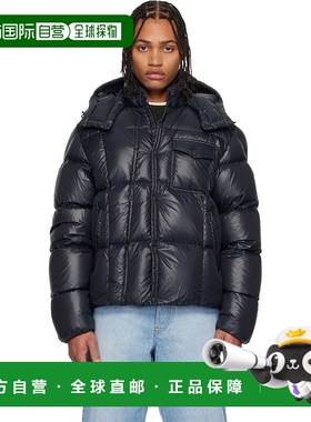 1h可退 香港直邮Moncler 盟可睐 男士 蓝色 Serfanto Hooded Shor